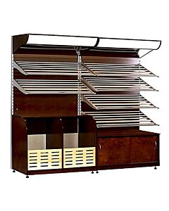 Frost Tech BL4-WBD 47" Non Refrigerated Bakery / Bread Wall Display Case - USA
