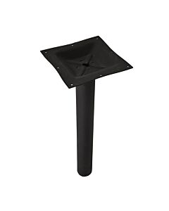 Omcan 40" x 4.5" Metal Square Black Top Spider Table Column