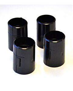 Zanduco Black ABS Sleeve For Chrome and Epoxy Shelf - 4/pack, NSF
