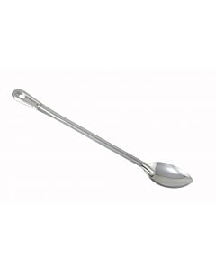 Winco BSOT-15 15" Stainless Steel Solid Basting Spoon - USA