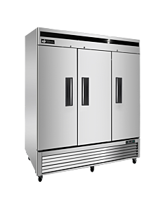 EFI F3-82VC 82" Three Solid Door Reach-In Freezer, 115V - USA