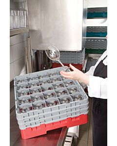 Cambro 25 Compartment Glass Washing Rack - Camrack - Full Size - 6-7/8" 25S638151