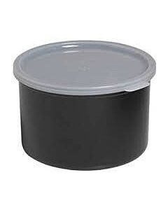 Cambro 1.5Qt Black Round Plastic Crock with Lid CP15110 - USA