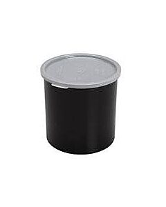 Cambro 2.7Qt Black Round Plastic Crock with Lid CP27110 - USA