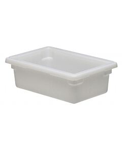 Cambro 12186P148 18" x 12" x 6" White Poly Food Storage Container - Camwear - 3 Gal. - USA