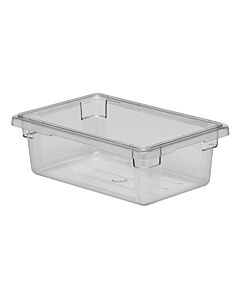 Cambro 18266CW135 26" x 18" x 6" Clear Polycarbonate Food Storage Box - Camwear - 8.75Gal. - CA