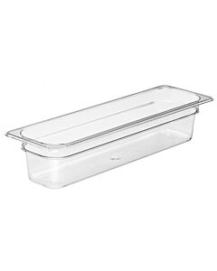 Cambro 1/2 Size Long Camwear Food Pan, Clear Polycarbonate