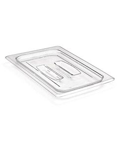 Cambro 40CWCH135 1/4 Size Food Pan Lid with Handle - Camwear - Polycarbonate - Clear - CA