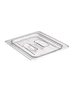Cambro 60CWCH135 1/6 Size Food Pan Lid with Handle - Camwear - Polycarbonate - Clear - CA