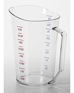 Cambro 4 Qt. Measuring Cup Clear 400MCCW135