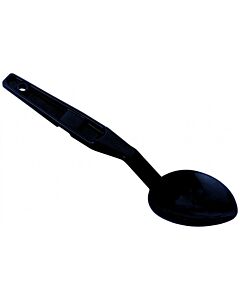 Cambro 11" Black Polycarbonate Salad Bar / Buffet Spoon, Camwear - Solid & Perforated - CA