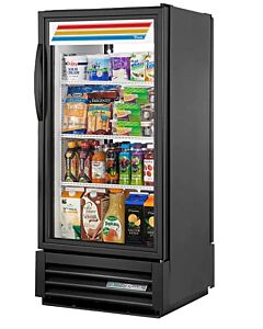 True GDM-10PT-HC~TSL01 Single Sliding Door 25" Wide Pass Through Display Refrigerator