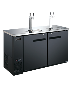 EFI CBBDD2-60CC 60" Beer Dispenser Refrigerator with Double Tab Tower, 115V