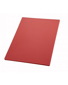 Winco CBRD-1520 Cutting Board 15" x 20" x 1/2" Red - CA