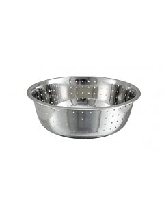 Winco CCOD-15L Stainless Steel 15" Strainer with 5mm Holes - USA