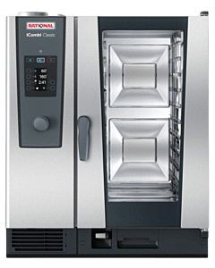 Rational CD2ERRA.0000252 iCombi Classic Single 10-Half Size Electric Combi Oven with Manual Controls - 208/240V, 3 Phase - USA