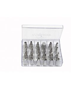 Winco CDT-24 24 Tubes Cake Decorating Set, 18/8 - CA