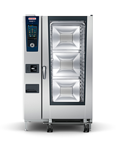 Rational CG1GRRA.0000245 iCombi Pro 20-Full Size Combi Oven Natural Gas with 2.5" Mobile Rack - 208/240V, 1 Phase