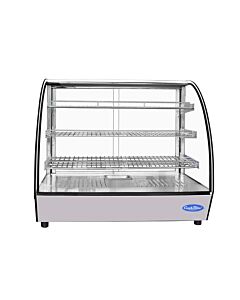 Atosa CHDC-44 28" Curved Glass Countertop Heated Display Case with 4.4 Cu.Ft. Capacity - 115V, 1250W - CA