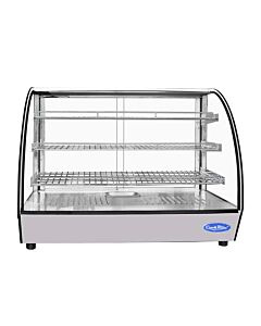 Atosa CHDC-56 35" Curved Glass Countertop Heated Display Case with 5.6 Cu.Ft. Capacity - 115V, 1650W - CA