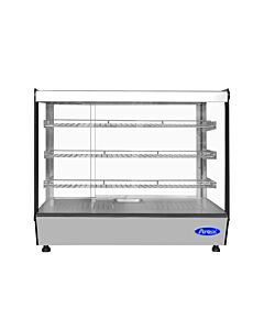 Atosa CHDS-53 28" Square Glass Countertop Heated Display Case with 5.3 Cu. Ft. Capacity - 115V, 1250W - CA