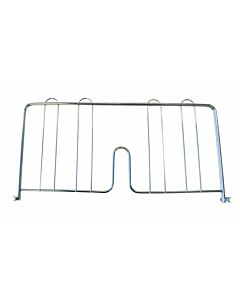 Zanduco 18" Pressure Fit Chrome Shelf Divider - NSF - CA