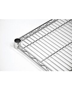 Zanduco 14" Depth Heavy Duty Commercial Chrome Shelf - NSF
