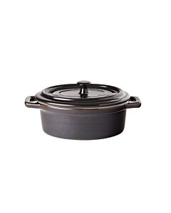 Tableware Solutions Midnight Oval Casserole 5" 13cm 12.5oz 35cl 6 / case pack CI M14022-06