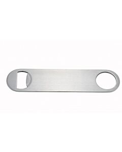 Winco CO-301 Flat Bottle Opener 7" Stainless Steel - CA