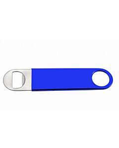 Winco CO-301PB Flat Bottle Opener PVC-Coated Blue - CA