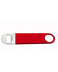 Winco CO-301PR Flat Bottle Opener PVC-Coated Red - CA