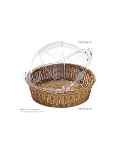 GET CO-2098-CL 16.25" Round Dome Cover for WB-1551, 8" Tall - 2/pack
