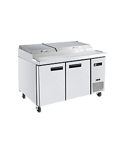 EFI CPDR2-67VC 67" Two Door Pizza Refrigerated Prep Table, 115V