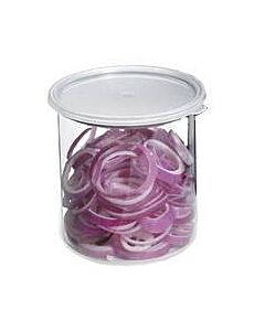 GET CR-0150-CL Round & Square Crocks 1.5 qt., 6.5" Round Crock w/Lid, 4" Deep - 12/case