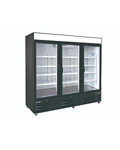 Celcold-CF72GDM 80.9" Three Glass Door Reach-In Freezer - 72 Cu.Ft.