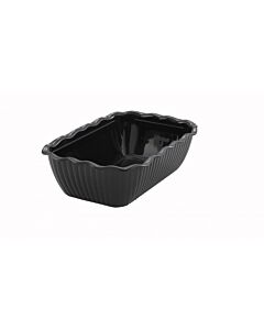 Winco CRK-10K Deli Crock , Black, 10" x 7" x 3" - CA