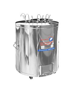 Morni CS01 Catering Tandoor Oven Round 24" x 24" x 37" Natural Gas / Liquid Propane - 100,000 BTU