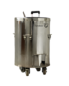 Morni CS03 Drum Tandoor Oven 24" x 24" x 37" Charcoal / Wood