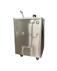 Morni CS04 Portable Tandoor Oven 24" X 24" X 37" Charcoal / Wood