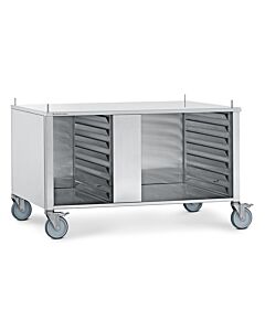 Convotherm Oven stand Closed on three sides, 14 pairs of shelf rails SS construction, on casters for C4 6.20 & 10.20 (P/N 3251551)