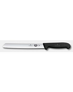 Victorinox 5.2533.21-X8 8" Slant Tip Serrated Bread Knife with Fibrox Handle