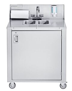 Crown Verity CV-PHS-2C Double Bowl Cold Portable Hand Sink