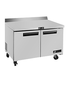EFI FWDR2-36VC 36" Two-Door Work Top Freezer with Backsplash