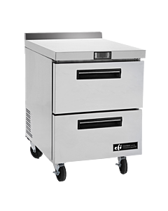 EFI FWDW2-27VC 27" Two-Drawer Work Top Freezer with Backsplash