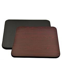 Omcan 30" x 42" x 1" Laminated Rectangular Table Top Reversible Mahogany/Black - USA