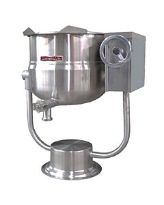 Crown Steam DPT-20 Tilting Direct Steam Kettle, 2/3 Jacketed, 20 gallon