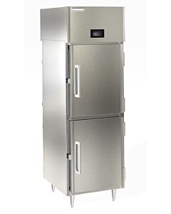 Delfield DSLRPT1-SH 32.4" Wide Single Section Pass Through Refrigerator Solid Half Doors