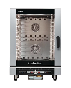 Turbofan EC40D10 Full Size 10-Tray Digital/Electric Combi Oven, 400V/415V, 50Hz
