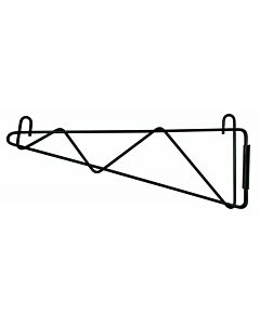 Zanduco 24" Epoxy Coated Wall Bracket for Wire Shelving - NSF - CA