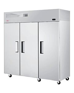 Turbo Air ER72-3-N-V E-Line 78" Solid Three Door Reach-In Refrigerator
